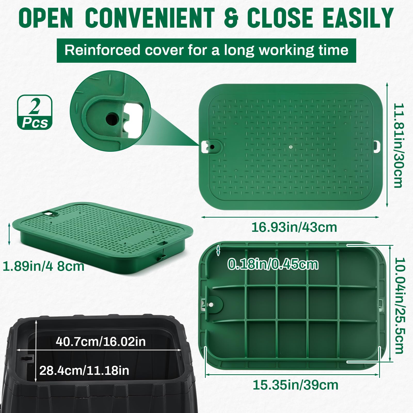 Wonderjune close-up of polypropylene texture and lock detail for durability