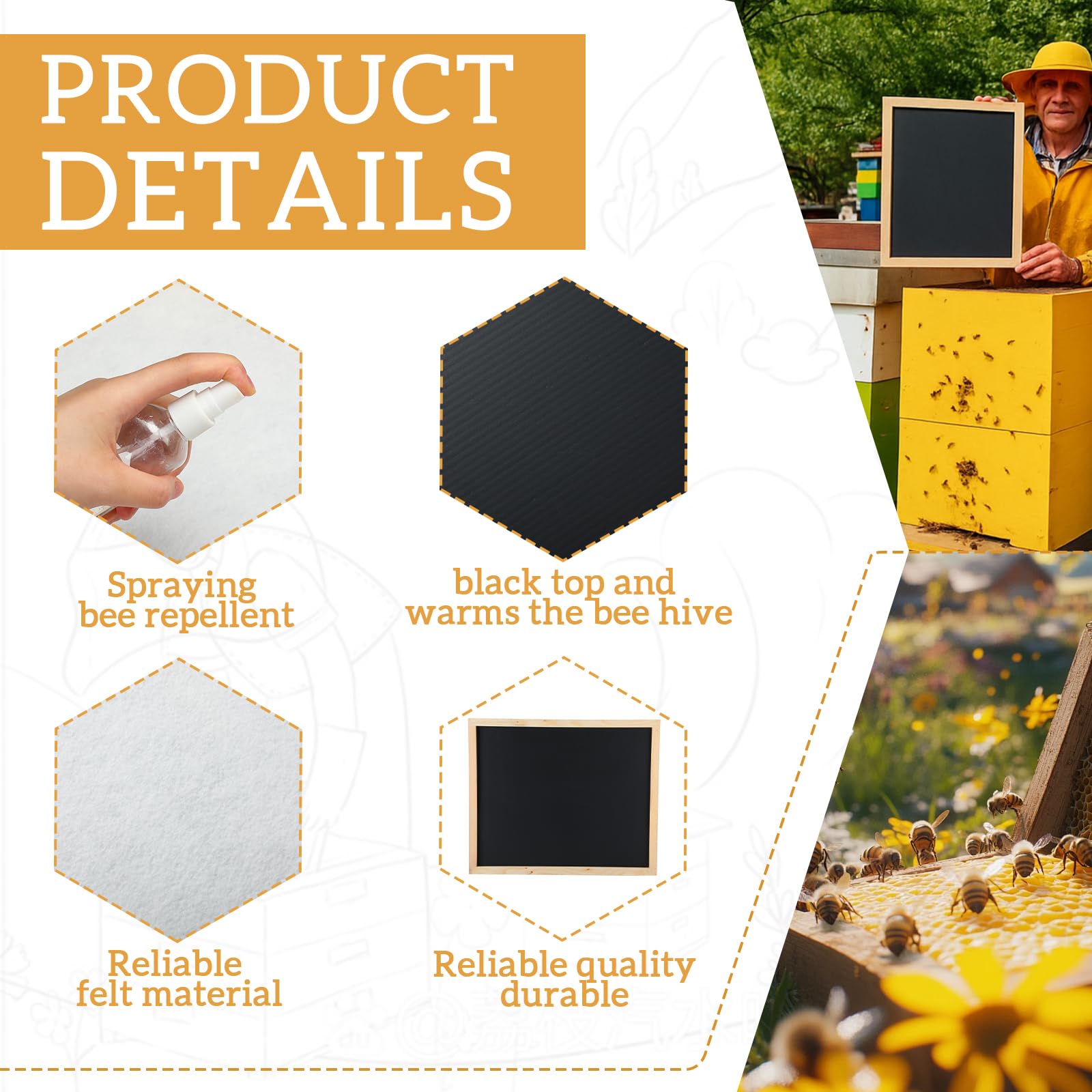 Wonderjune black corrugated top capturing sunlight to speed gentle treatment evaporation