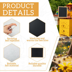Wonderjune black corrugated top capturing sunlight to speed gentle treatment evaporation