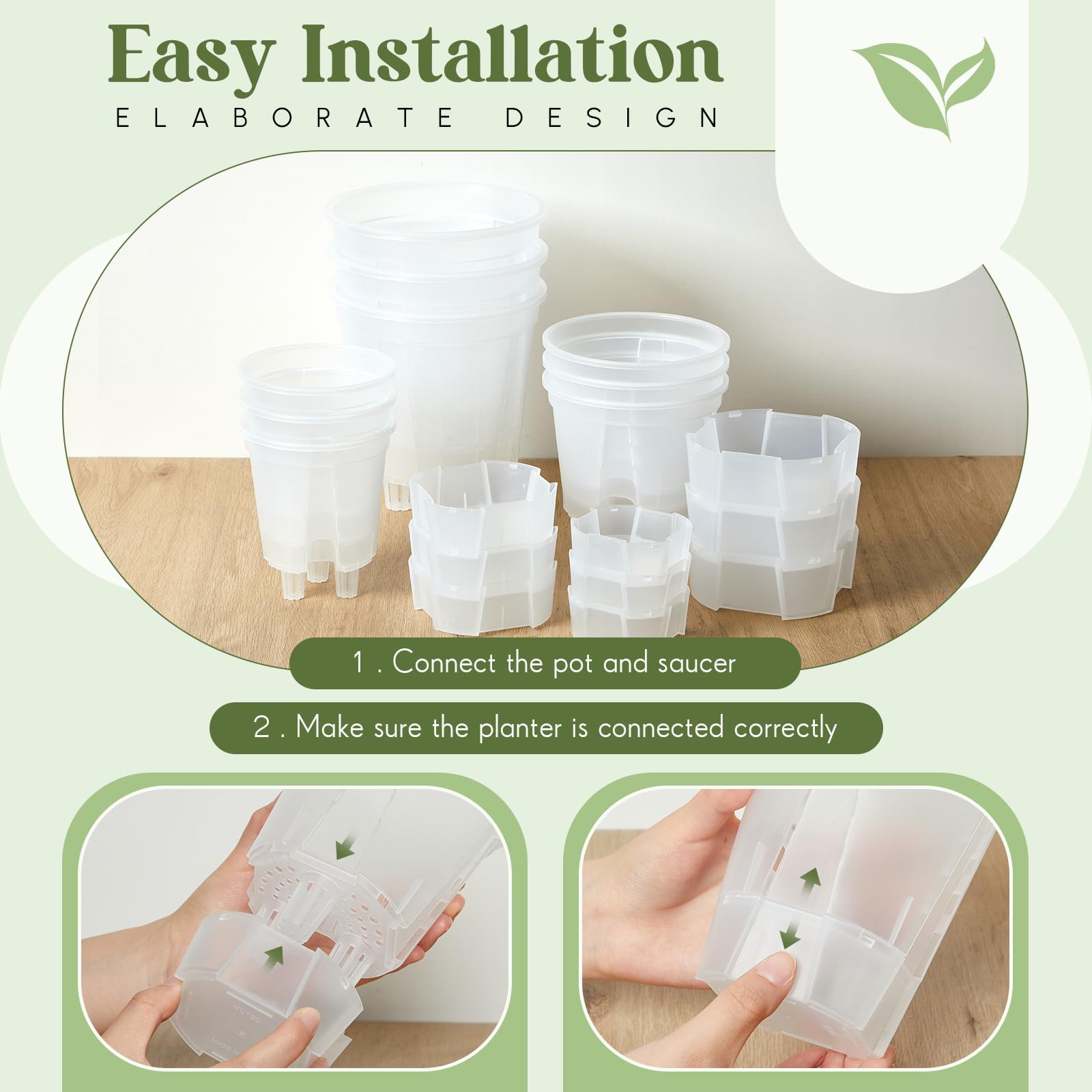 Wonderjune pots styled on office desk showing attractive, low-maintenance decor