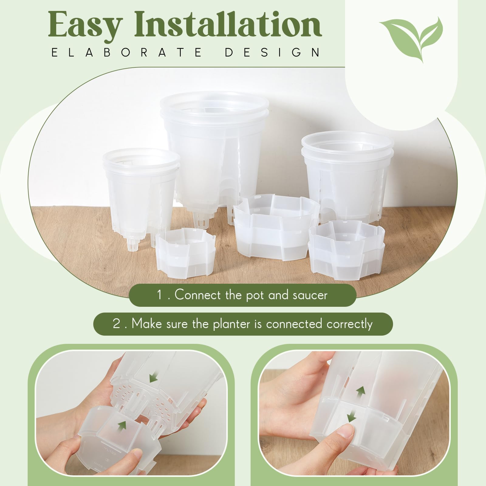 Wonderjune clear pot showing healthy root growth, enables early detection of root issues