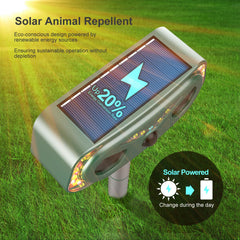 WonderMar ultrasonic speaker detail highlighting humane animal deterrent