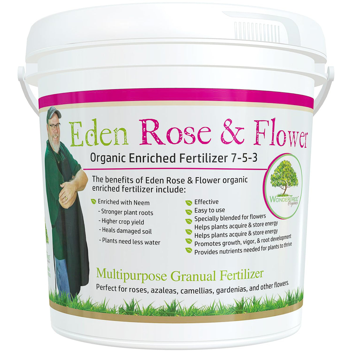 WonderTree Organics bag front view showing product and benefits