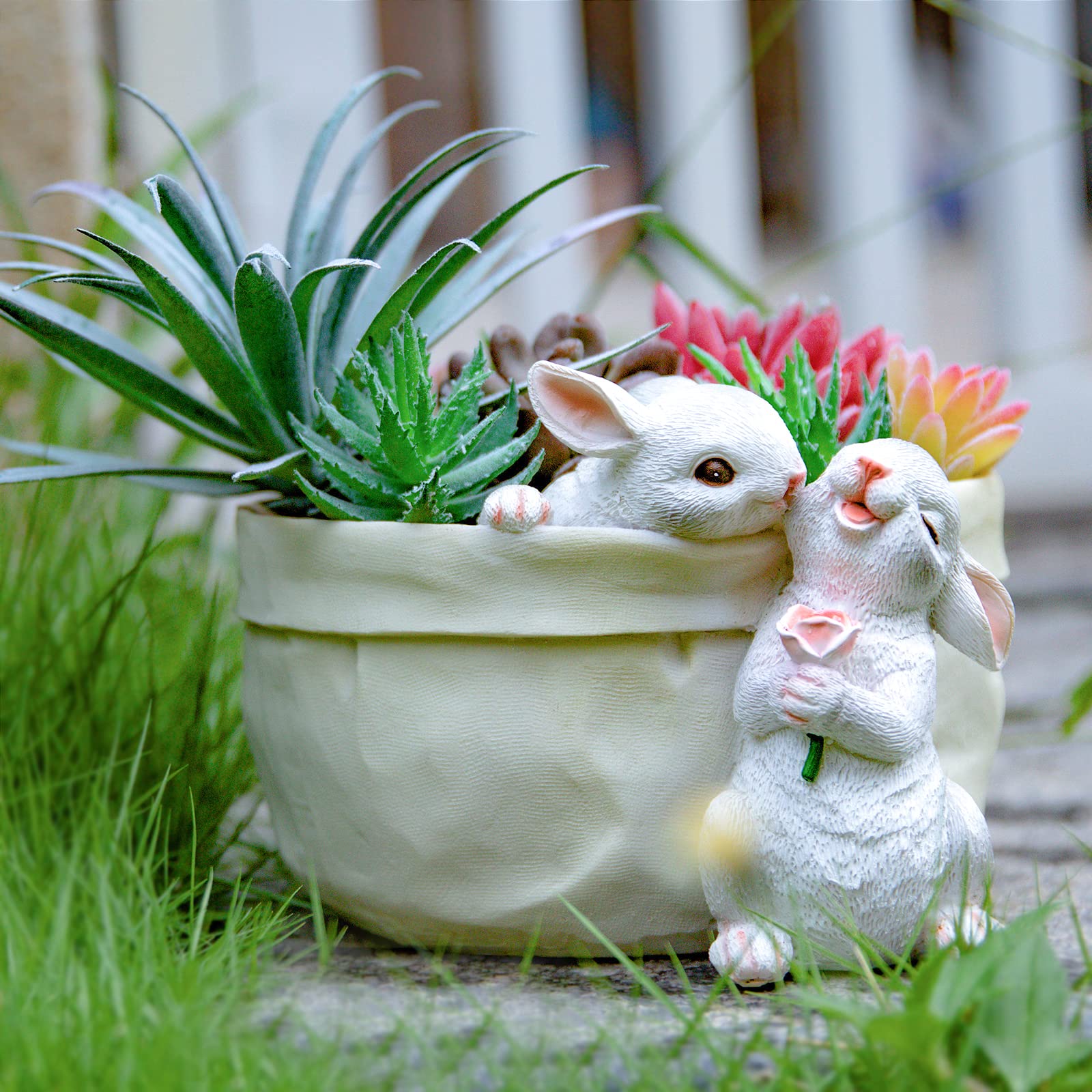 WONDHOME bunny on window sill lifestyle showing space-saving decor benefit