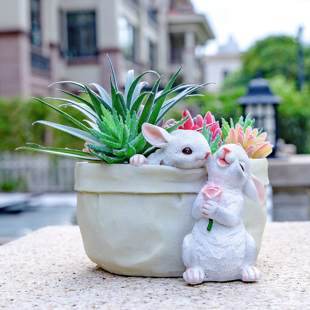 WONDHOME bunny texture closeup showing resin finish and durability benefit