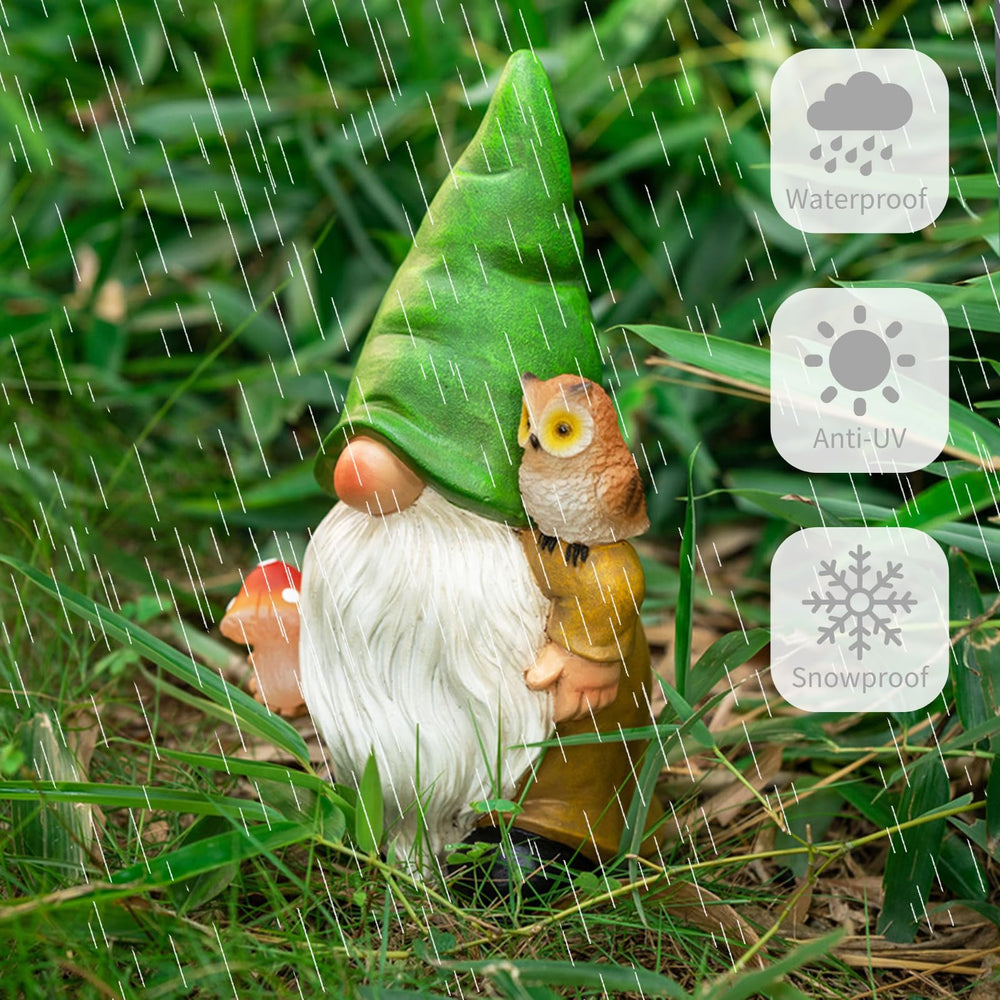 WONDHOME gnome in garden setting adding evening ambiance and charm