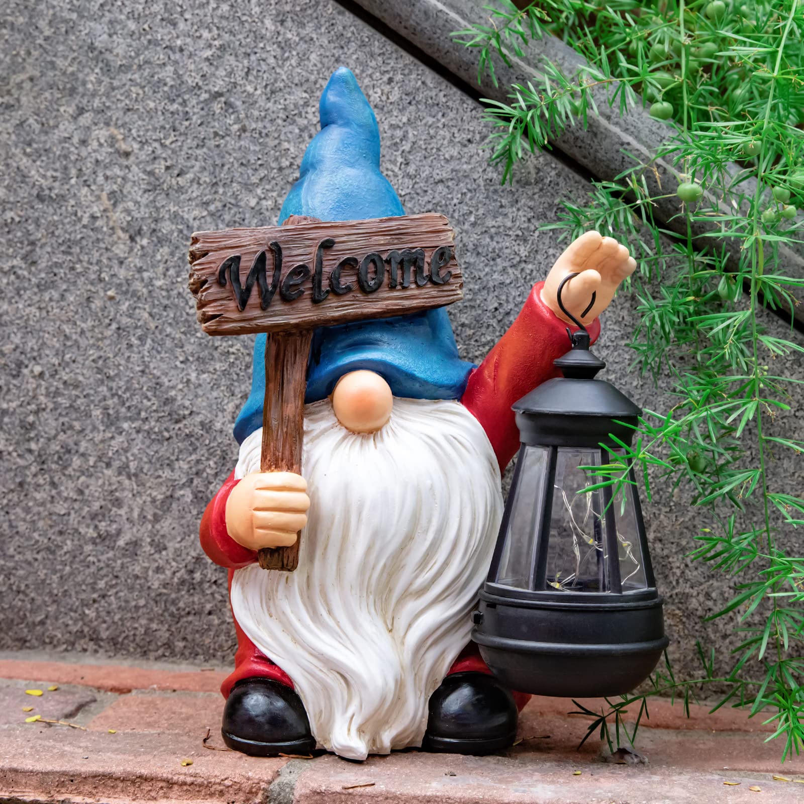 WONDHOME lantern removed from gnome to show detachable convenience