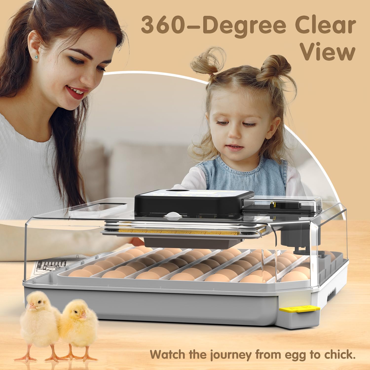 WONEGG incubator placed in a small farm setting demonstrating practical field use