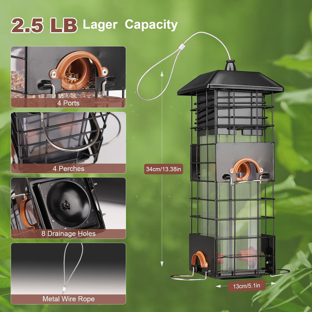 WONLIVE weight-activated mechanism detail demonstrates squirrel protection