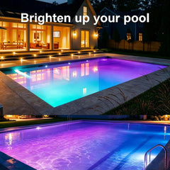 wonsung multiple color modes in pool at night for festive atmosphere benefit