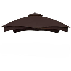 Wonwon front view of brown replacement canopy top showing neat fit and shade