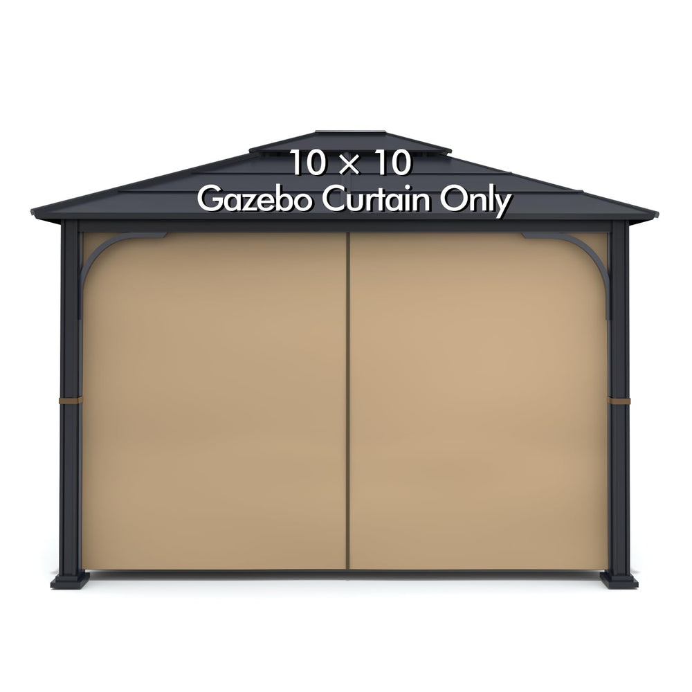 Wonwon khaki front panel installed showing full coverage and privacy benefit
