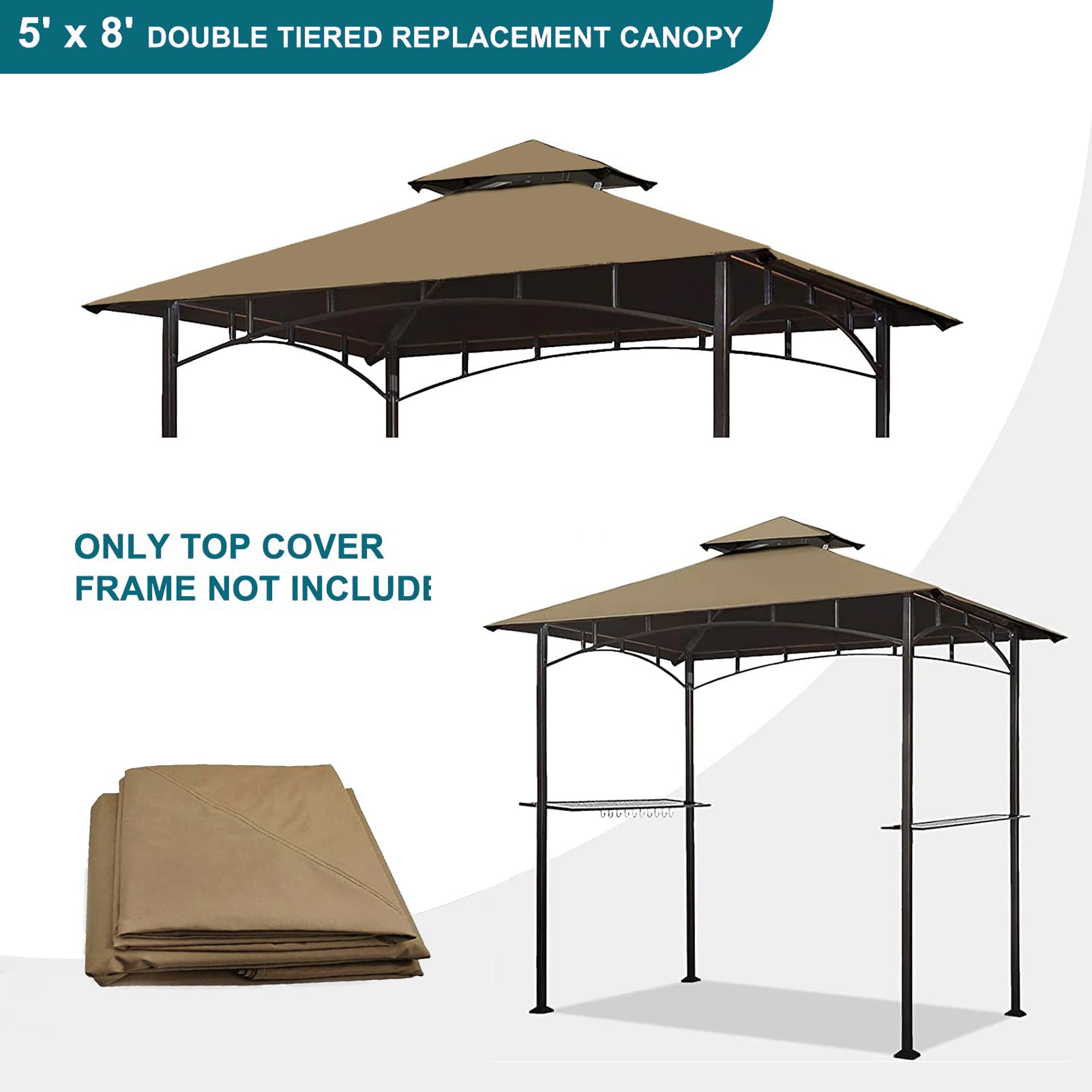 Wonwon canopy with grill showing size scale and practical coverage