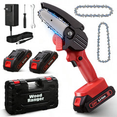 Wood Ranger front view showing compact design and ready-to-use benefit