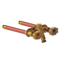 Woodford 22CP-10-MH front view showing faucet and mounting flange for easy installation