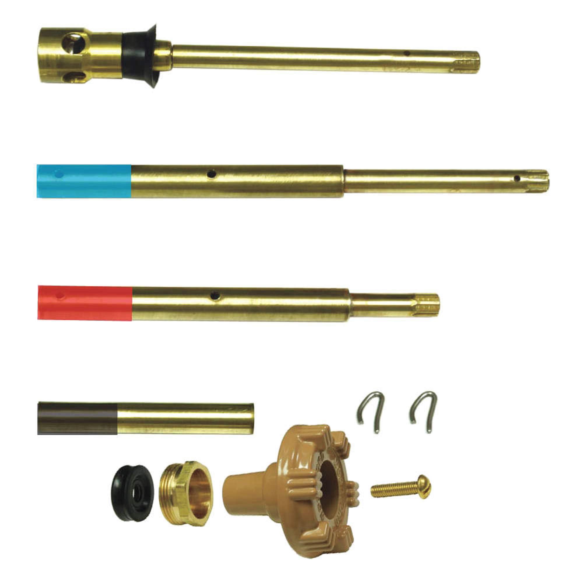 Woodford adjustable rod front assembly showing parts for fast replacement and reliable operation