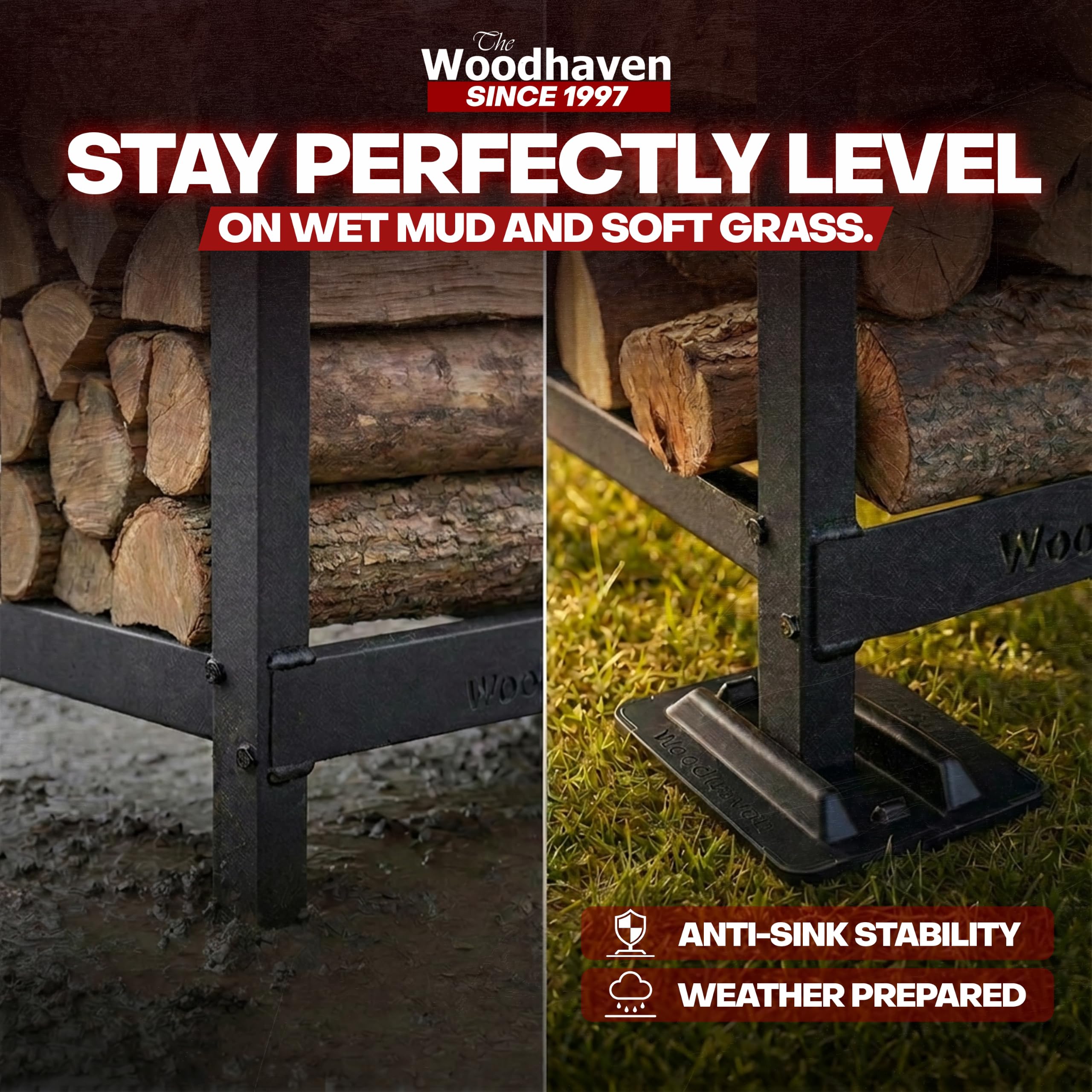 Woodhaven close-up of base texture highlighting ABS strength and weather resistance