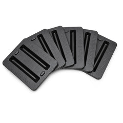 Woodhaven front view of six-pack bases showing durable molded design and protection