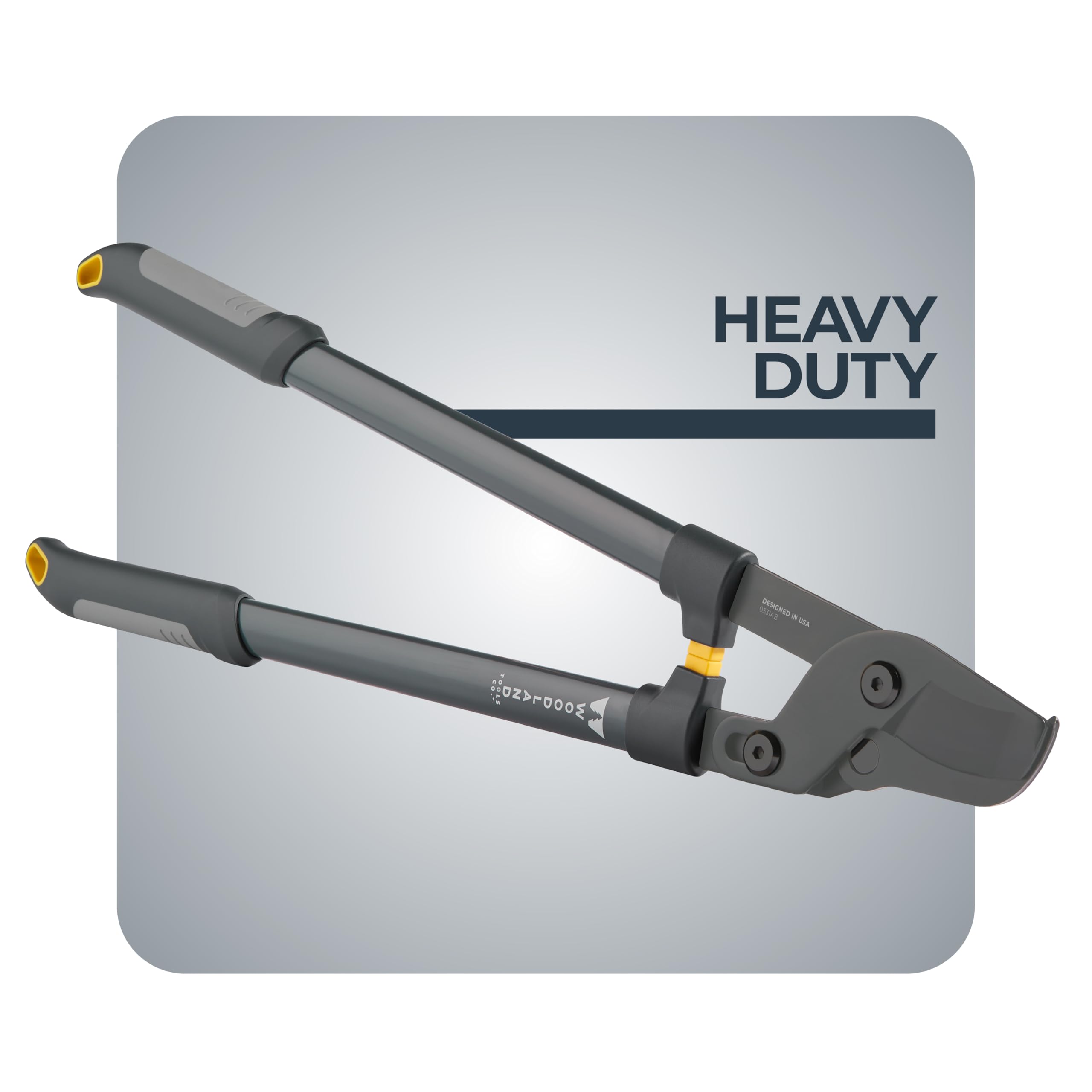 WOODLAND TOOLS front view showing full 28-inch lopper for powerful cuts