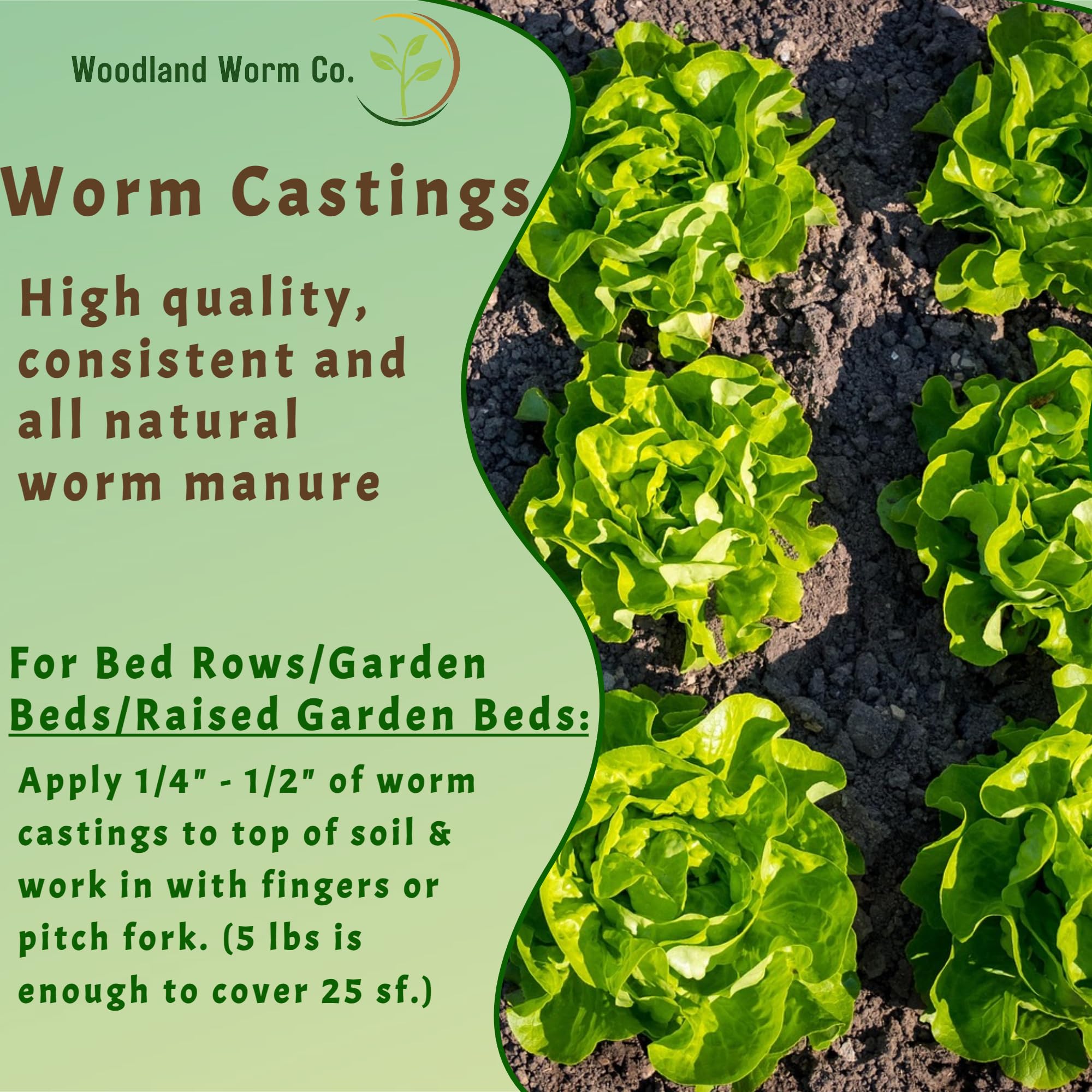Woodland Worm Co mixed into potting soil illustrating improved container plant growth