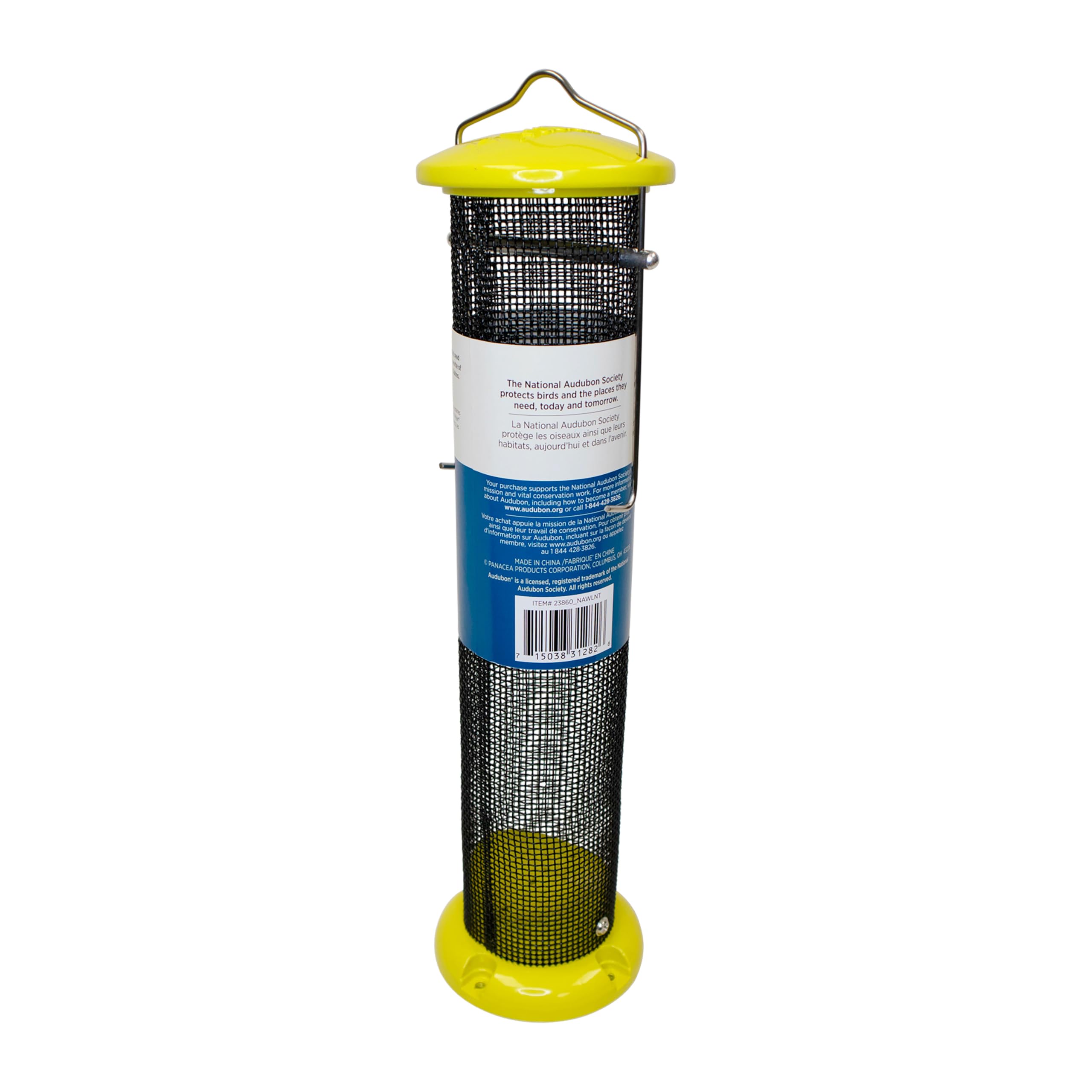 Woodlink back label and cap view for quick refill guidance