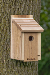 Woodlink close-up of cedar grain and screw joints demonstrating weather resistance