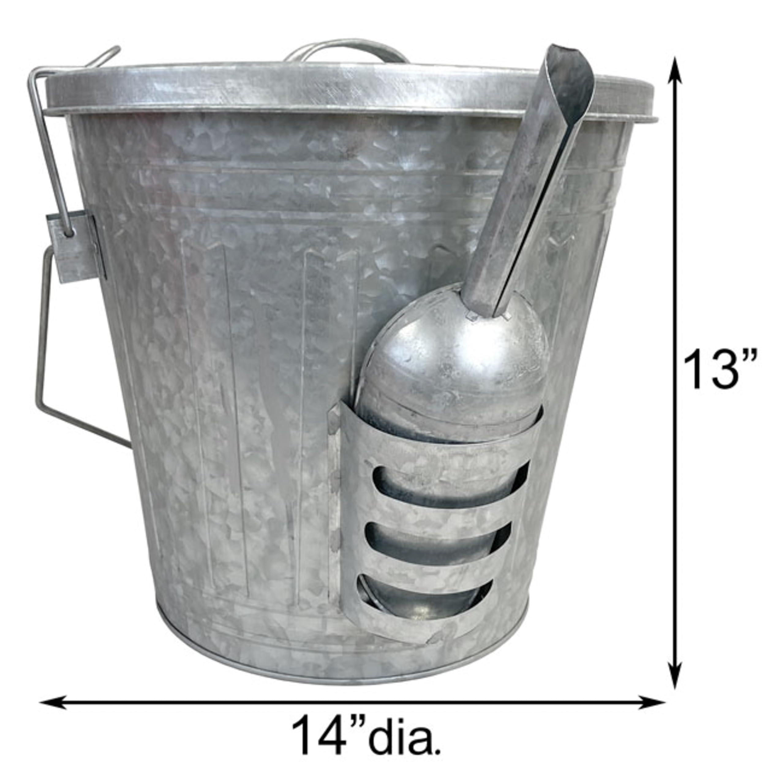 Woodlink side pocket holding scoop for neat storage and easy seed dispensing