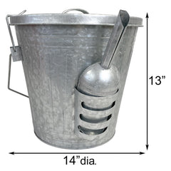 Woodlink side pocket holding scoop for neat storage and easy seed dispensing