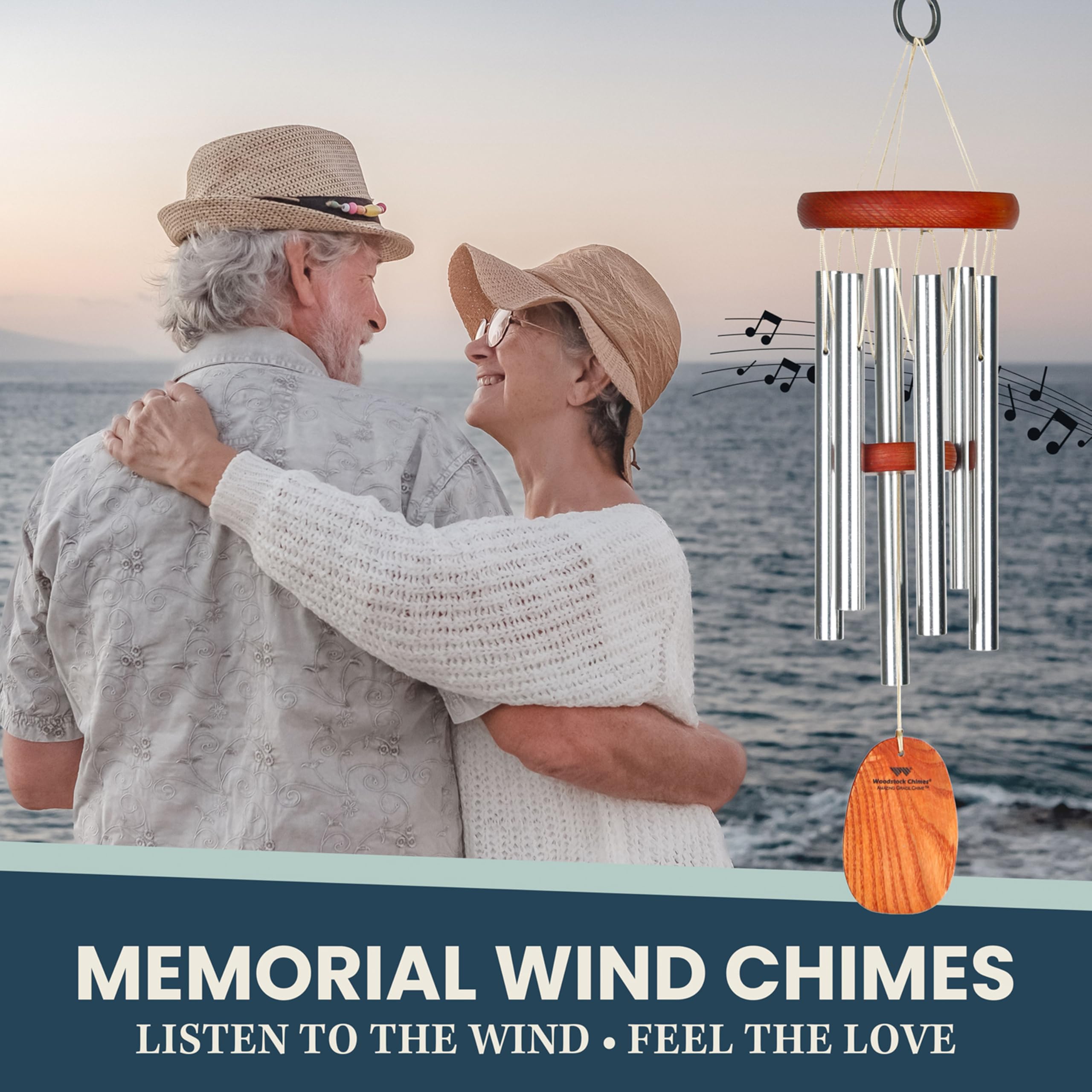 Woodstock Chimes removable windcatcher detached, easy personalization and cleaning