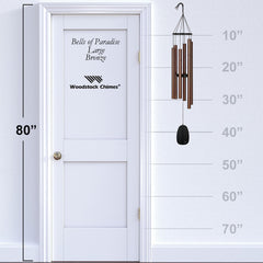 Woodstock Chimes windcatcher detail with black ring, improves consistent chime strikes