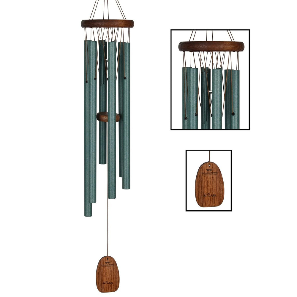 Woodstock Chimes front view showing Pachelbel Canon chime and elegant finish