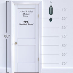 Woodstock Chimes Heroic black ash clapper and aluminum windcatcher benefit: durable parts for clear tone