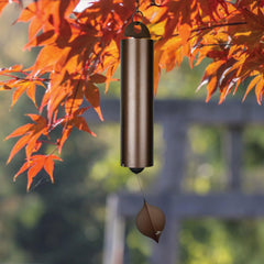 Woodstock Chimes close-up of tuned steel tubes highlighting rich resonant sound