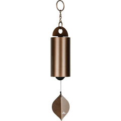 Woodstock Chimes front view showing copper finish and balanced design benefits ambiance