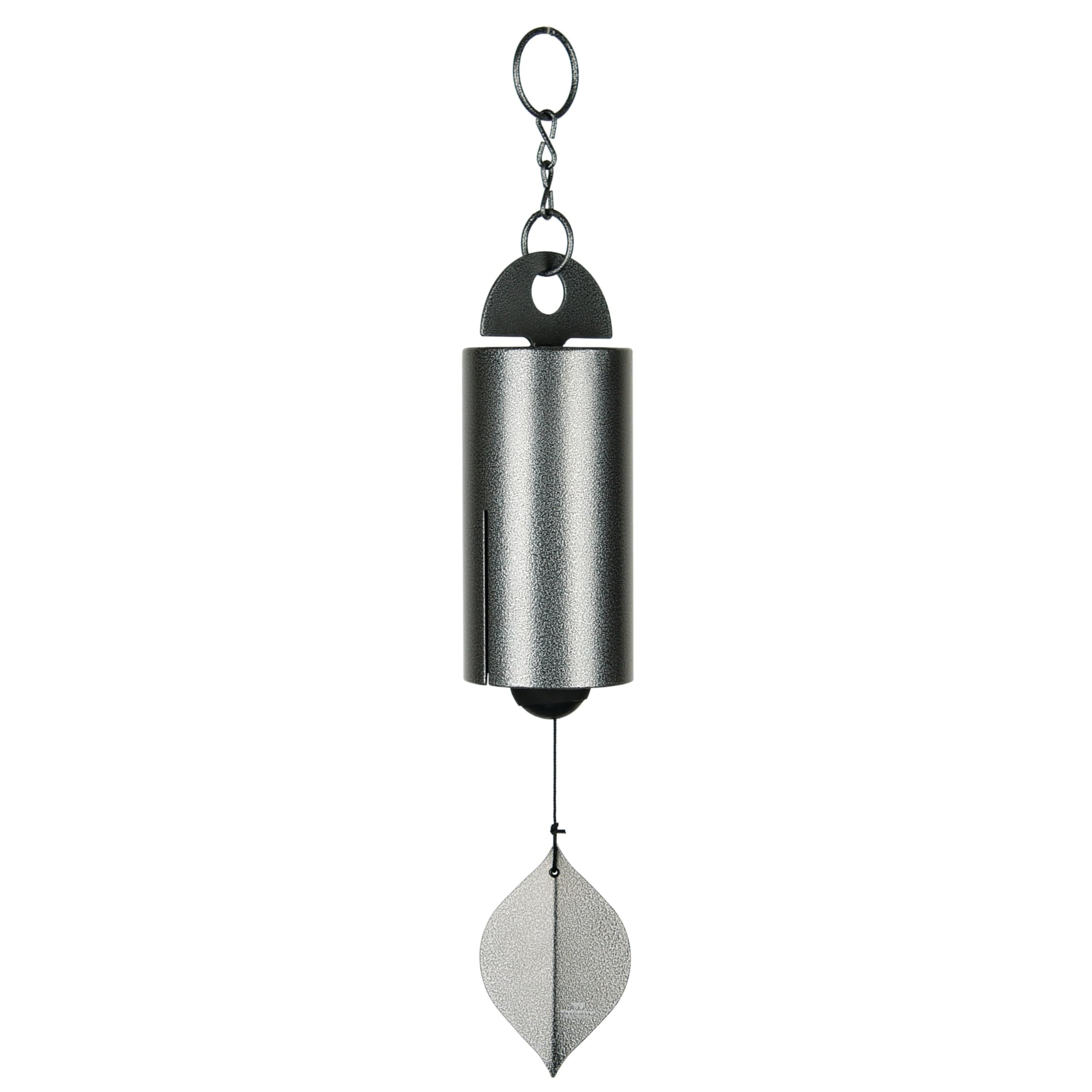 Woodstock Chimes front view showing whole 24-inch windbell and deep tone benefit