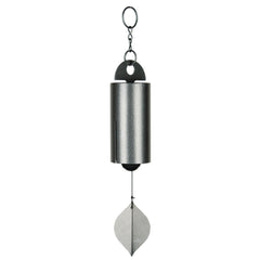 Woodstock Chimes front view showing whole 24-inch windbell and deep tone benefit