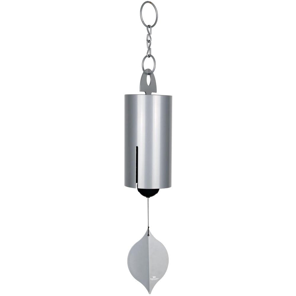 Woodstock Chimes Heroic front view showing full 40-inch chime and elegant finish