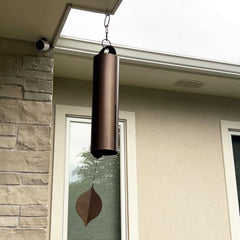 Woodstock Chimes hanging ring and rope showing sturdy hardware for secure hang