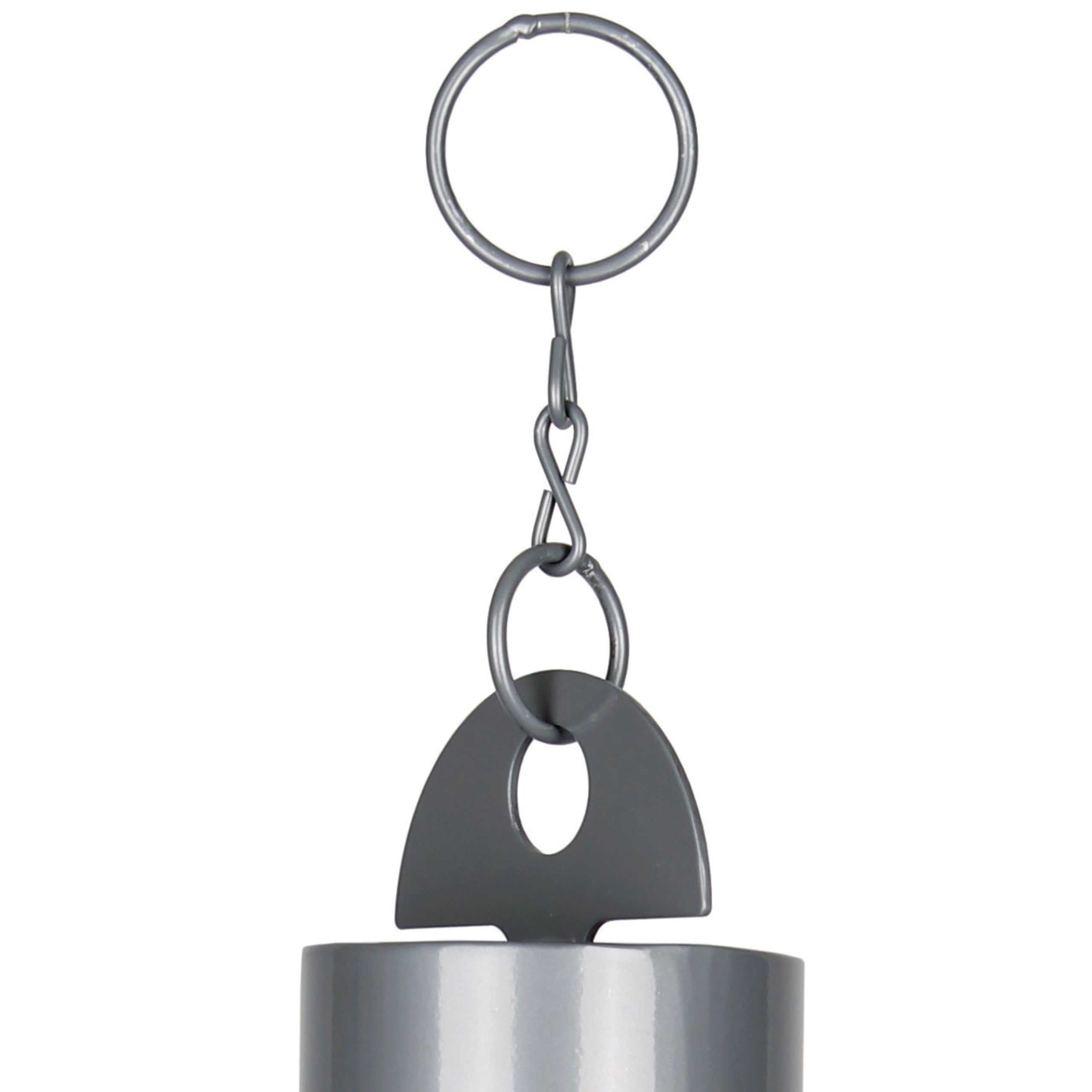 Woodstock Chimes beside patio chair showing size and placement benefit