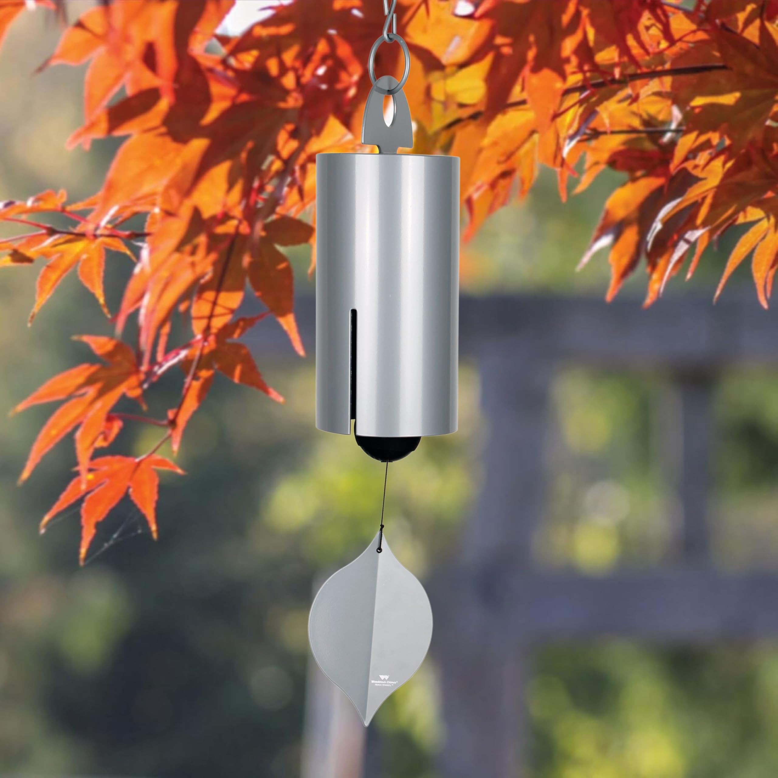 Woodstock Chimes close-up of bronze-aluminum tubes showing durable tuned metals