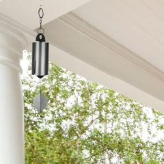 Woodstock Chimes close-up of steel tubes highlighting tuned craftsmanship and durability