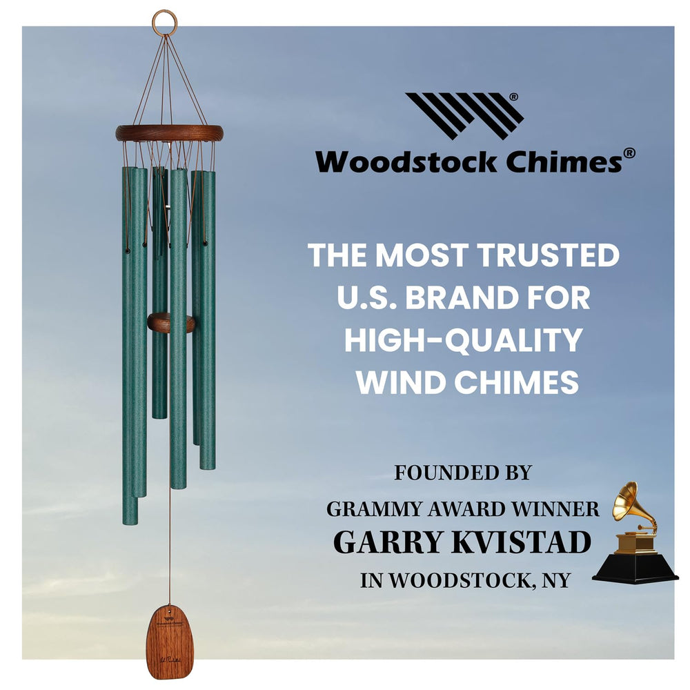 Woodstock Chimes styled in sunroom to show indoor decorative use