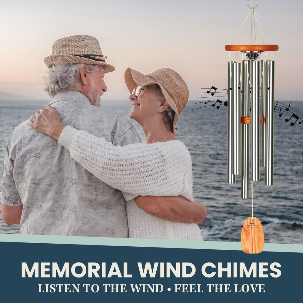 Woodstock Chimes cherry ash top materials closeup showing weather-resistant finish and durability