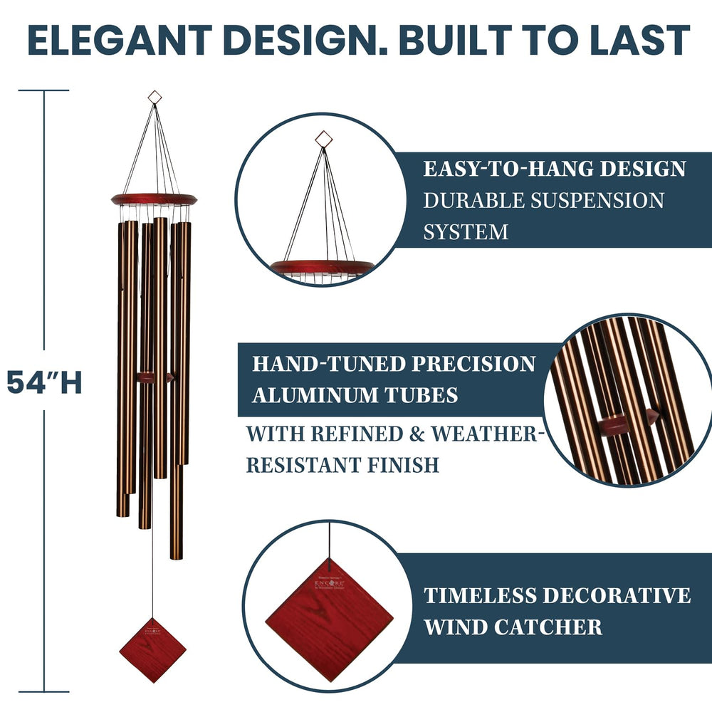 Woodstock Chimes length comparison demonstrating the Neptune’s large scale and resonance