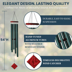 Woodstock Chimes Neptune removable windcatcher detail showing simple customization and replacement