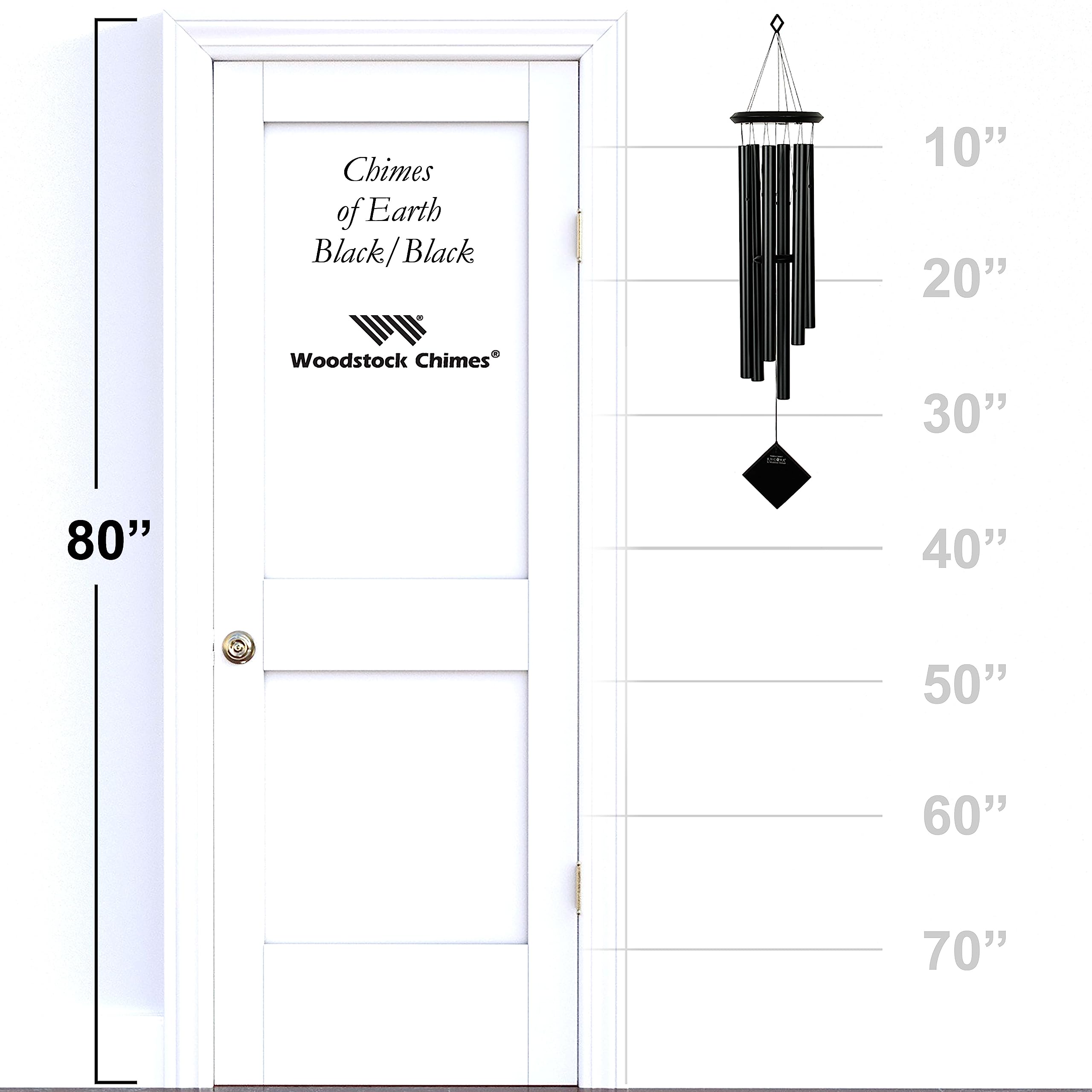 Woodstock Chimes Pluto gathering ring and knot detail, ensures secure hang and lasting use