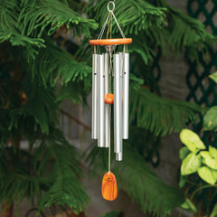 Woodstock Chimes underside urn detail showing hidden cast metal urn for secure keepsake storage