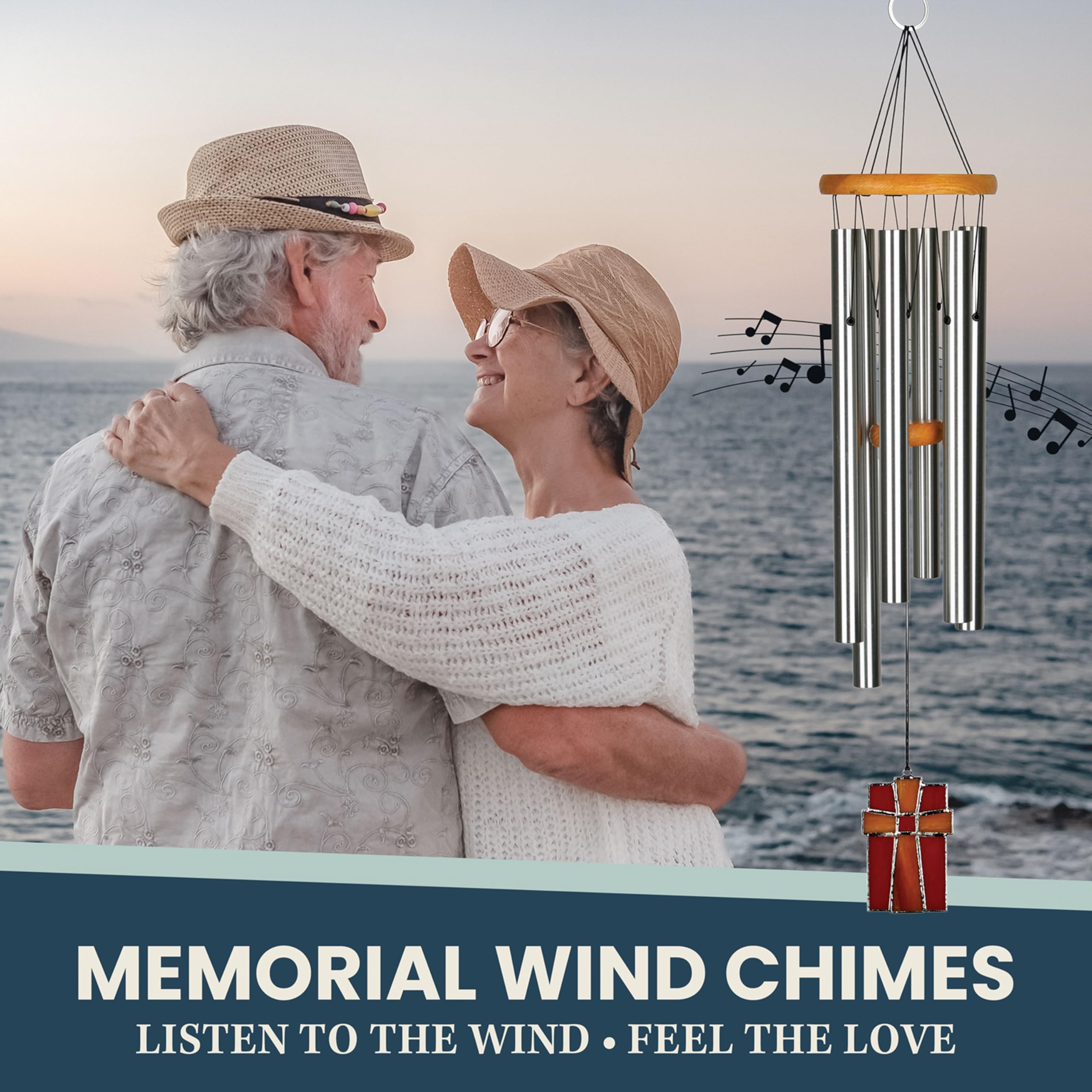 Woodstock Chimes windcatcher in motion showing graceful melodic activation