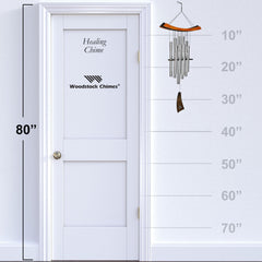 Woodstock Chimes ash wood top detail in black and cherry finish, showing weather resistance