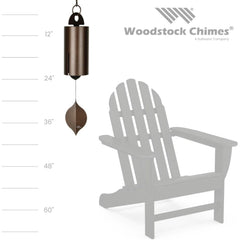 Woodstock Chimes aluminum windcatcher image showing coated finish for weather resistance and consistent wind activation
